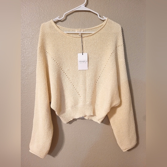 🩷NWT Vici Promesa Cable Knit Sweater - Picture 1 of 3